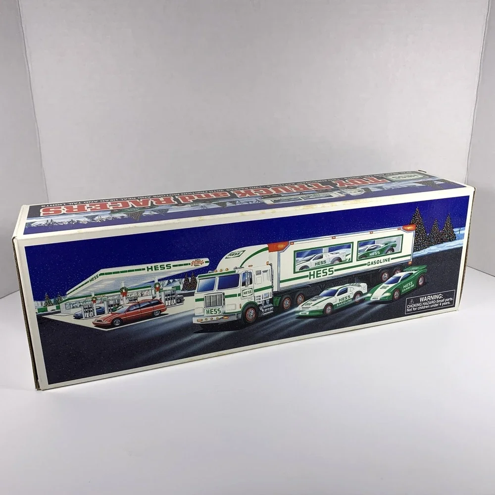 RARE Vintage 1997 HESS Toy Truck and Racers -‎ NEW In Original Box